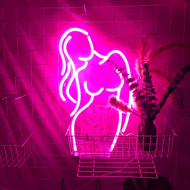 Lady LED Neon Sign Light