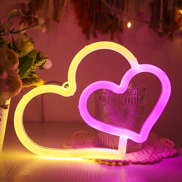 LED Neon Double Love Sign