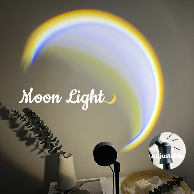 USB Moon Lamp Sunset Projector