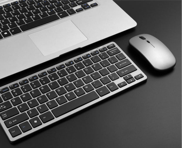 Wireless Silent Keyboard Mouse Set