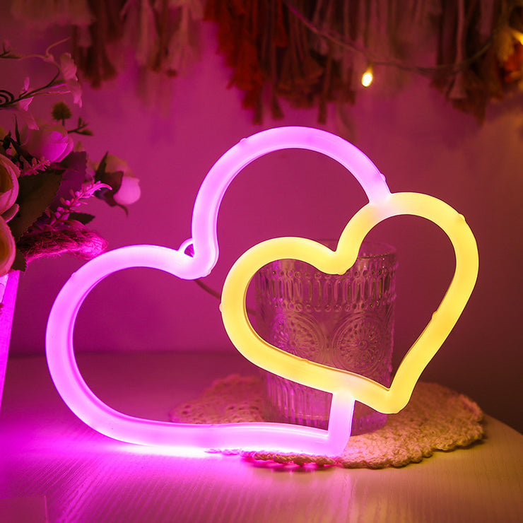 LED Neon Double Love Sign