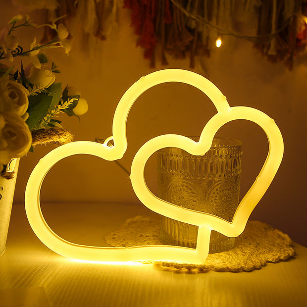 LED Neon Double Love Sign