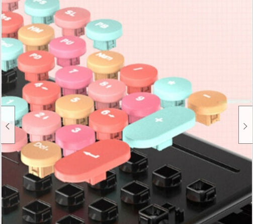 Wireless Punk Keyboard Mouse Set