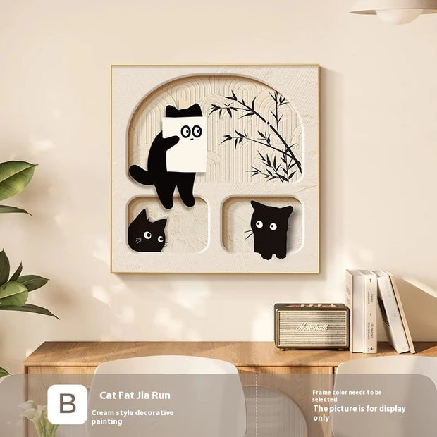 Cute Cat Decorative Painting