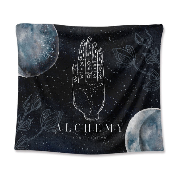 Nordic Line Moon Tapestry Decor