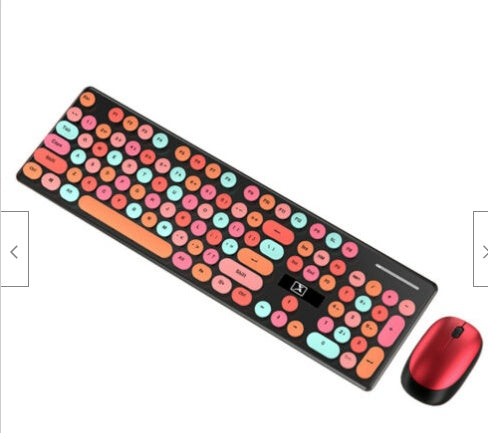 Wireless Punk Keyboard Mouse Set