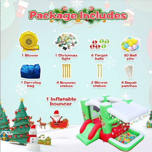 Christmas Inflatable Bouncer for Kids