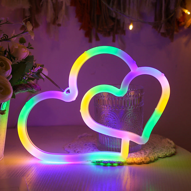 LED Neon Double Love Sign